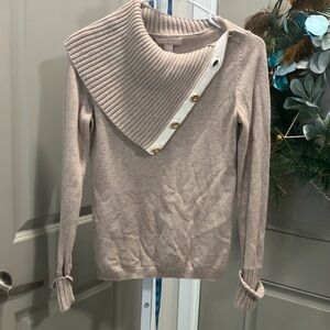 Banana Republic Beige Cowl Neck Sweater